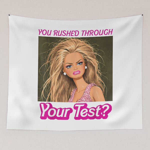 Item preview, Funny Testing Teacher Meme You Rushed Through Your Test designed and sold by ViVarRi.