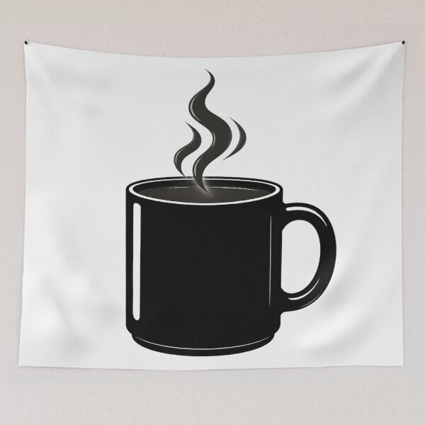 Item preview, Black Mug with Steam Glow Graphic designed and sold by SurajDesigns.