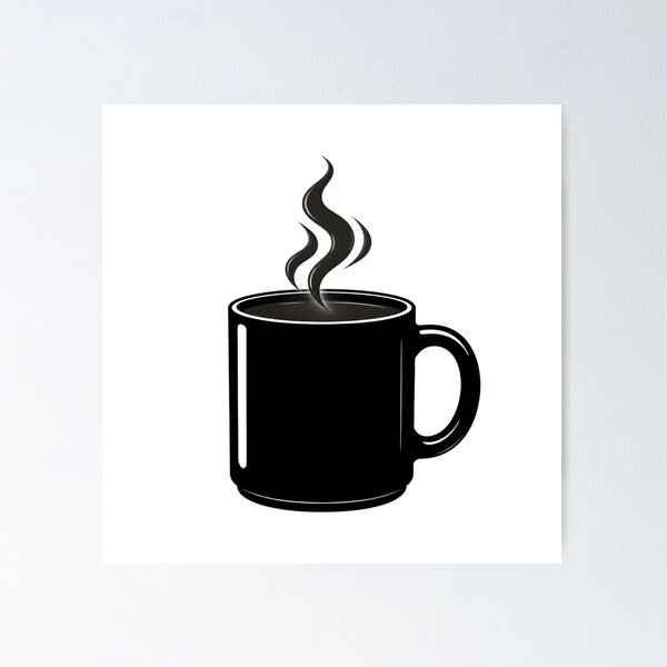 Item preview, Black Mug with Steam Glow Graphic designed and sold by SurajDesigns.