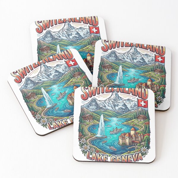 Item preview, SWITZERLAND LAKE GENEVA (LAC LEMAN) designed and sold by likbatonboot.