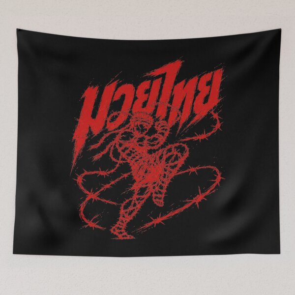 Item preview, Red Muay Thai Warrior Barbed Wire in Thai designed and sold by CoolCrazyQuirky.