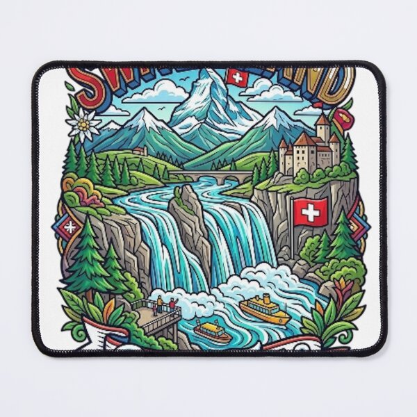 Item preview, SWITZERLAND RHINE FALLS designed and sold by likbatonboot.