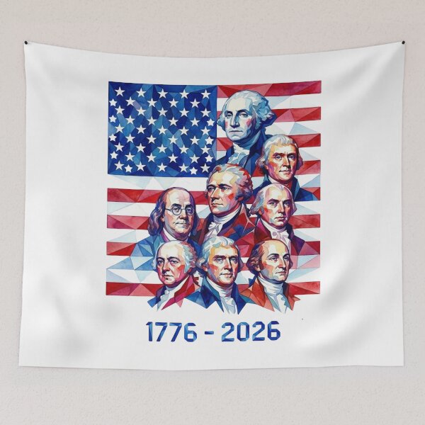 Item preview, America 250: Founding Fathers 1776-2026 designed and sold by VibranPalette.
