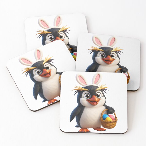 Item preview, Easter Southern Rockhopper Penguin designed and sold by Sillytoe.