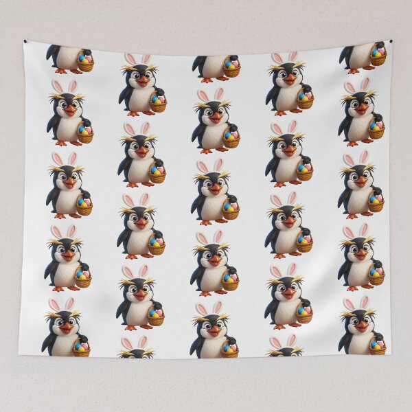 Item preview, Easter Southern Rockhopper Penguin designed and sold by Sillytoe.