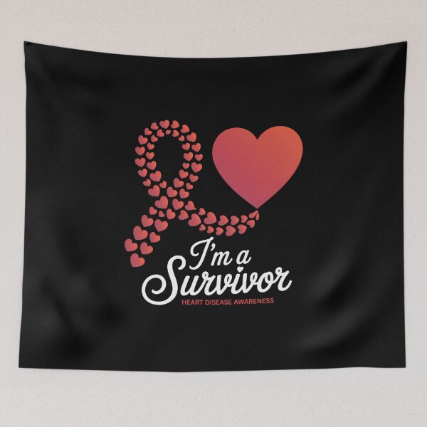 Item preview, I'm A Survivor Heart Disease Awareness Month designed and sold by TrinaEspinoza.