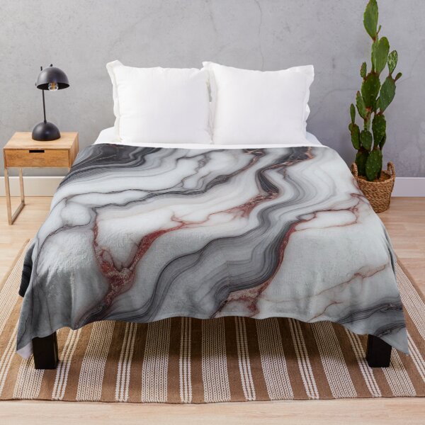 Item preview, White Marble Vein Abstract Stone Pattern for Minimalist Interior Lovers designed and sold by WildStroke.