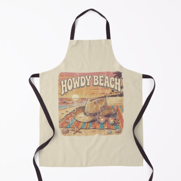 Item preview, Howdy Beach Retro Coastal Cowboy Sunset. designed and sold by EunsooLee.