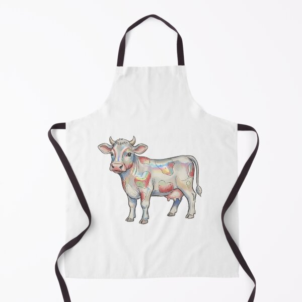 Item preview, Strawberry Cow Iridescent Cute Animal Art designed and sold by GymTanLaundry.