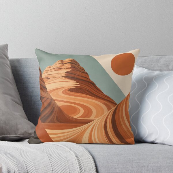 Item preview, The Wave Arizona Abstract Desert Poster | Retro Sandstone Landscape Art Print designed and sold by SimplyJasper.