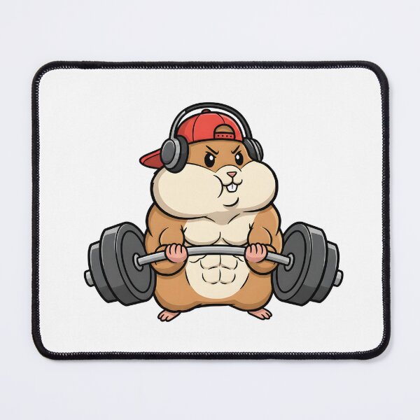 Item preview, Funny Gym Hamster Design, Cute Weightlifting Animal, Fitness Motivation Shirt, Workout Lover Gift designed and sold by JaiSoftStudio.