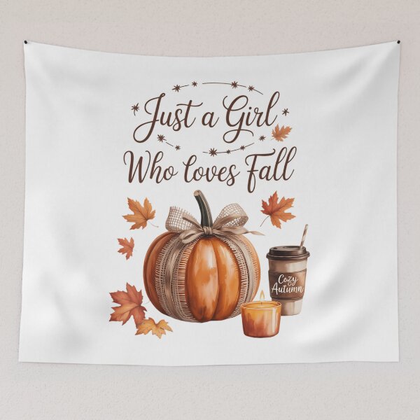 Item preview, Just a Girl Who Loves Fall Pumpkin Spice Autumn designed and sold by TrinaEspinoza.