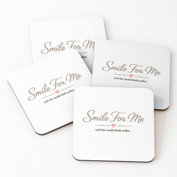 Item preview, Smile For Me – Romantic Minimalist Aesthetic Quote Design designed and sold by Lovestickerco.