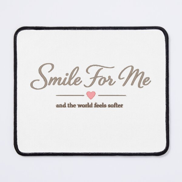 Item preview, Smile For Me – Romantic Minimalist Aesthetic Quote Design designed and sold by Lovestickerco.
