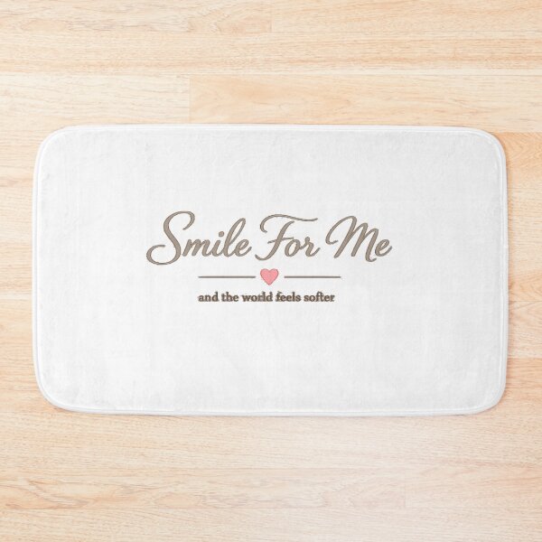 Item preview, Smile For Me – Romantic Minimalist Aesthetic Quote Design designed and sold by Lovestickerco.