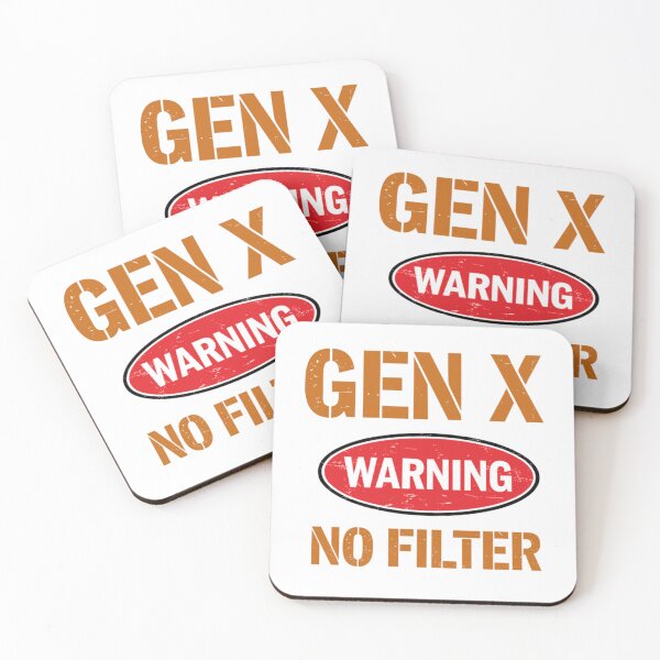 Item preview, No Filter Warning Sarcastic Gen X Personality designed and sold by dal-koz-ar.