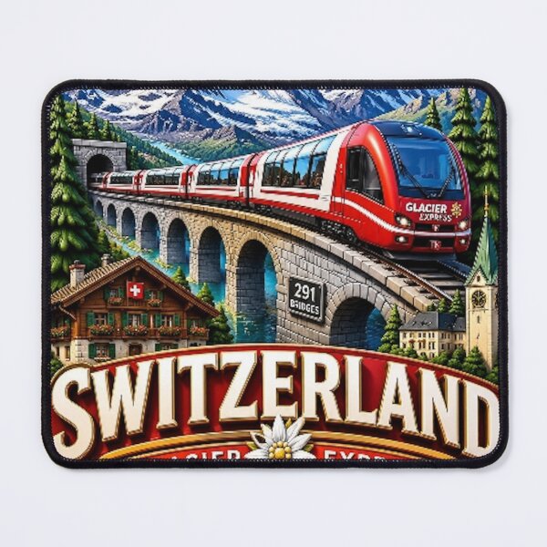 Item preview, SWITZERLAND GLACIER EXPRESS designed and sold by likbatonboot.