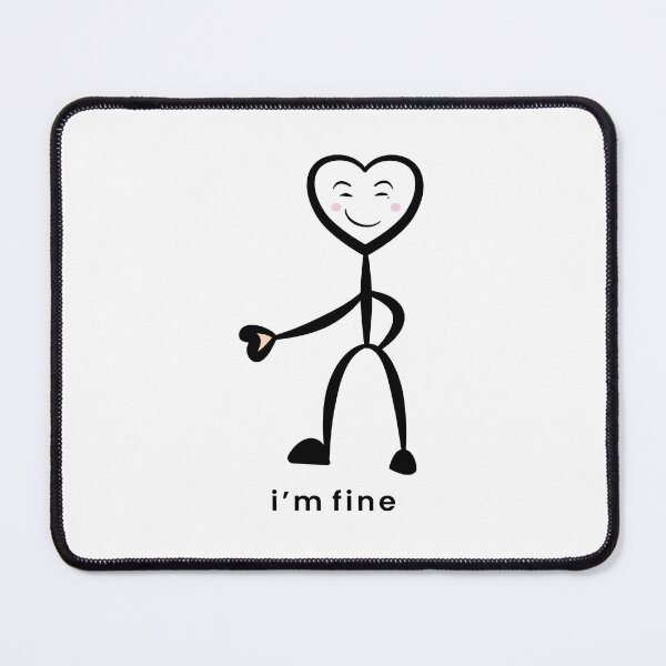 Item preview, Winsky I’m Fine – Calm Smile Heart (Lower Text Edition) designed and sold by LluviaStudio.
