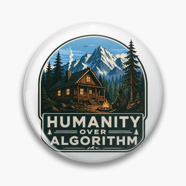 Item preview, Humanity Over Algorithm: Vintage Wilderness Escape designed and sold by chattsuede.