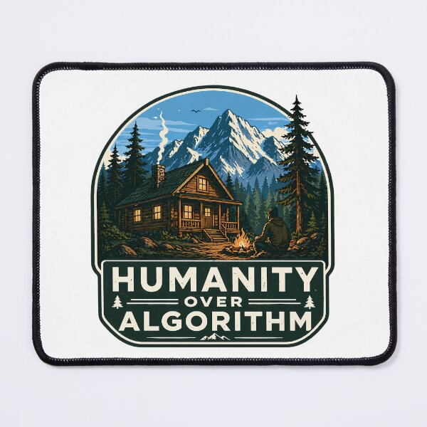 Item preview, Humanity Over Algorithm: Vintage Wilderness Escape designed and sold by chattsuede.
