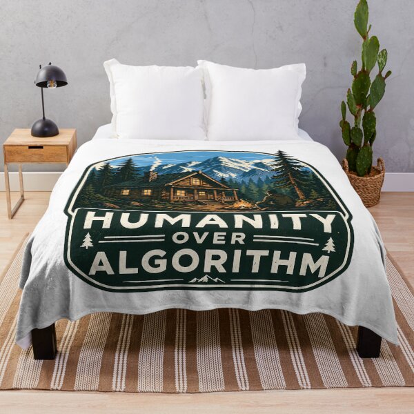 Item preview, Humanity Over Algorithm: Vintage Wilderness Escape designed and sold by chattsuede.