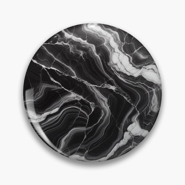 Item preview, Black Marble Vein Abstract Pattern for Dark Aesthetic Fans designed and sold by WildStroke.