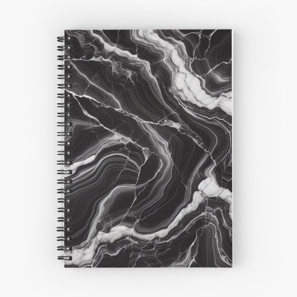 Item preview, Black Marble Vein Abstract Pattern for Dark Aesthetic Fans designed and sold by WildStroke.
