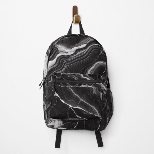 Item preview, Black Marble Vein Abstract Pattern for Dark Aesthetic Fans designed and sold by WildStroke.