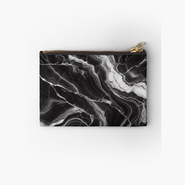 Item preview, Black Marble Vein Abstract Pattern for Dark Aesthetic Fans designed and sold by WildStroke.