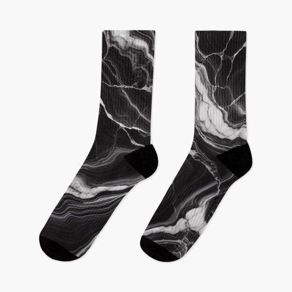 Item preview, Black Marble Vein Abstract Pattern for Dark Aesthetic Fans designed and sold by WildStroke.