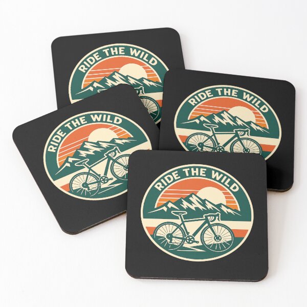 Item preview, Ride The Wild - Vintage Mountain Cycling Adventure Emblem designed and sold by Oddifys.