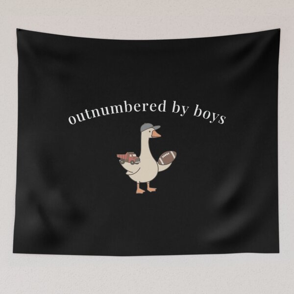 Item preview, Outnumbered By Boys Silly Goose Football Truck Funny Boy Mom Classic T-Shirt designed and sold by LillyCustomTees.