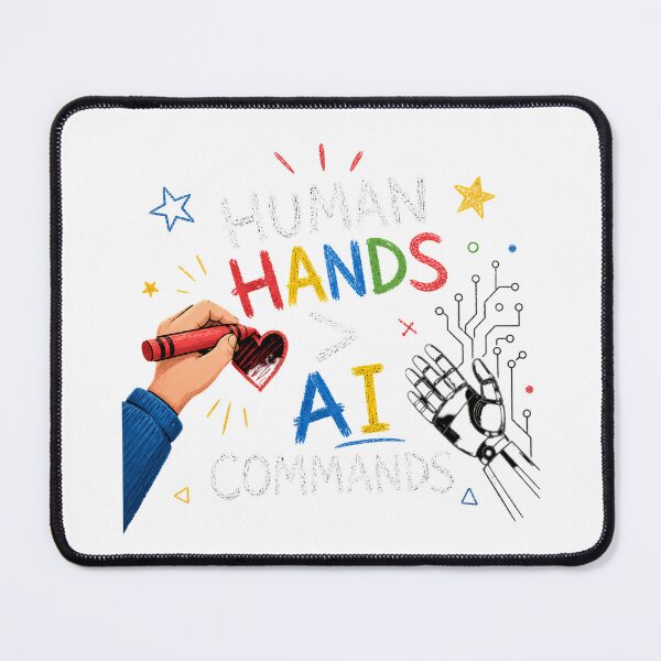 Item preview, Human Hands AI Commands Pro Human Creativity Crayon designed and sold by chattsuede.
