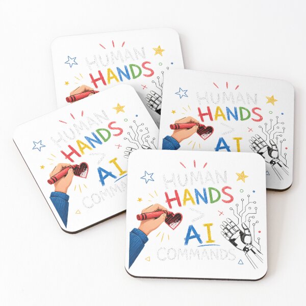 Item preview, Human Hands AI Commands Pro Human Creativity Crayon designed and sold by chattsuede.