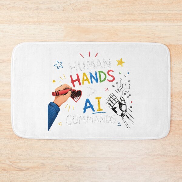 Item preview, Human Hands AI Commands Pro Human Creativity Crayon designed and sold by chattsuede.