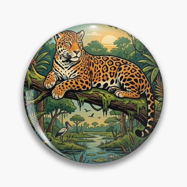 Artikelvorschau, Pantanal Matogrossense Vintage Wild Jaguar Art entworfen und verkauft von DuckOddity.