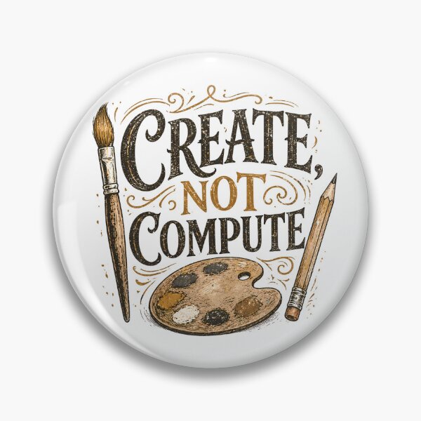 Item preview, Create Not Compute Artist Hands-On Creation designed and sold by chattsuede.