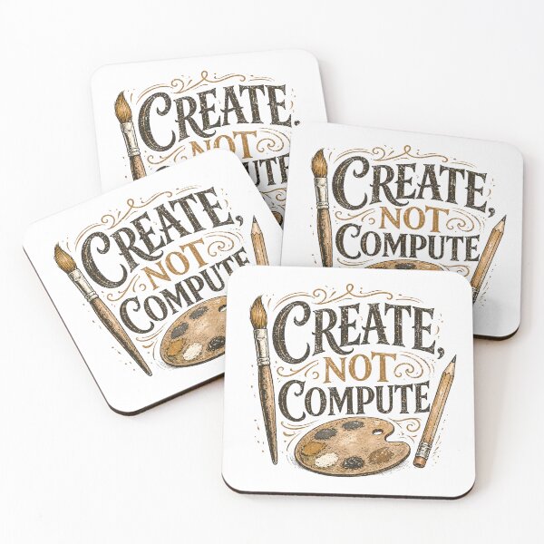 Item preview, Create Not Compute Artist Hands-On Creation designed and sold by chattsuede.