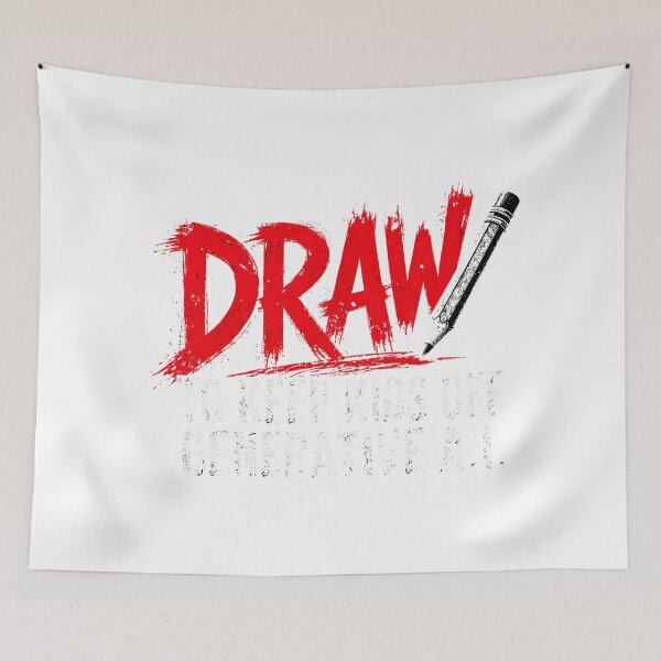 Item preview, Draw To Keep Kids Off AI: Protect Human Creativity designed and sold by chattsuede.