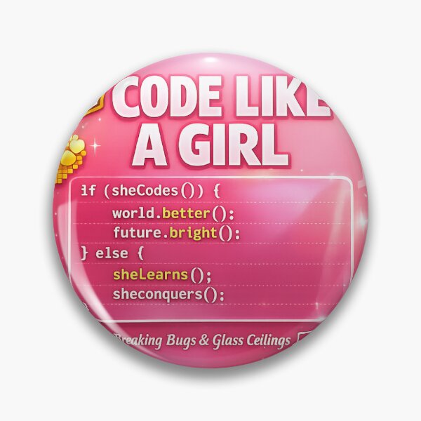 Item preview, CODE LIKE A GIRL designed and sold by Avery Allok.