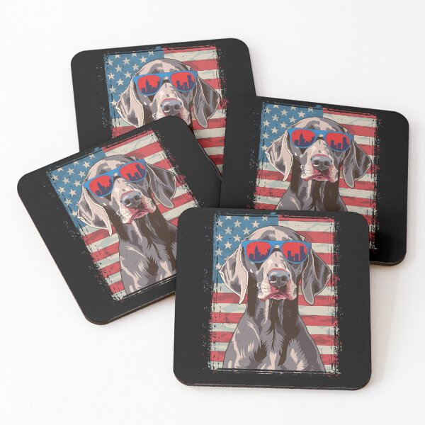 Item preview, Funny Weimaraner 4th July USA Flag America Mom Dad Kids designed and sold by rafaeltto.