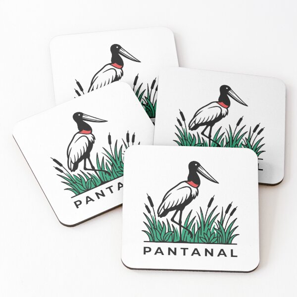 Item preview, Pantanal Matogrossense Modern Minimalist Jabiru Art designed and sold by DuckOddity.
