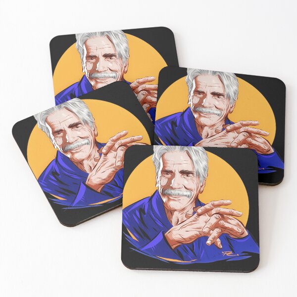Item preview, Sam Elliott - An illustration by Paul Cemmick   designed and sold by Lakraia.