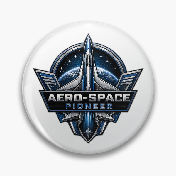 Item preview, Aerospace Pioneer Emblem: Futuristic Spacecraft for Exploration designed and sold by chattsuede.
