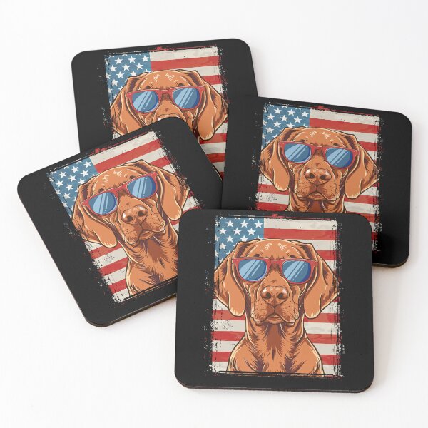Item preview, Funny Vizsla 4th July USA Flag America Mom Dad Kids designed and sold by rafaeltto.
