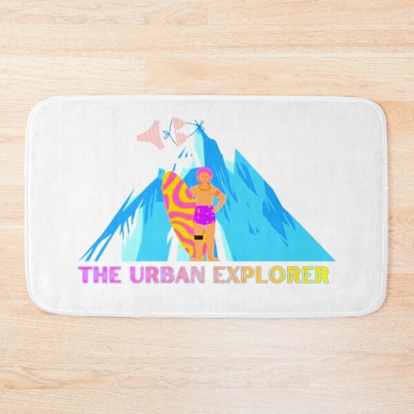 Item preview, Premium Mountain Surfer Sarcastic Art – Unique Urban Explorer Adventure Gift designed and sold by The Urban Explorer.