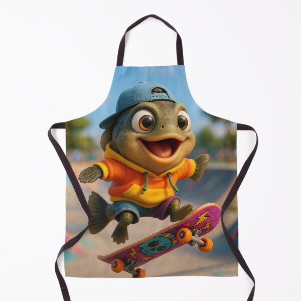 Item preview, Skater Uaru Cichlid Fish designed and sold by Sillytoe.