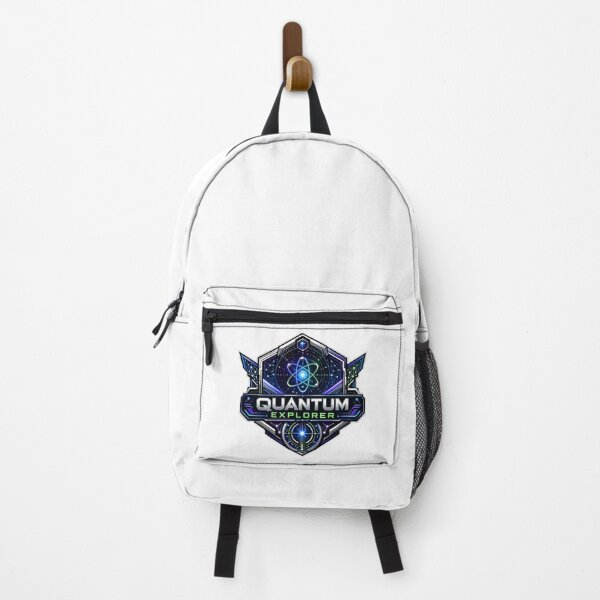 Item preview, Quantum Explorer Emblem Futuristic Sci-Fi Tech designed and sold by chattsuede.