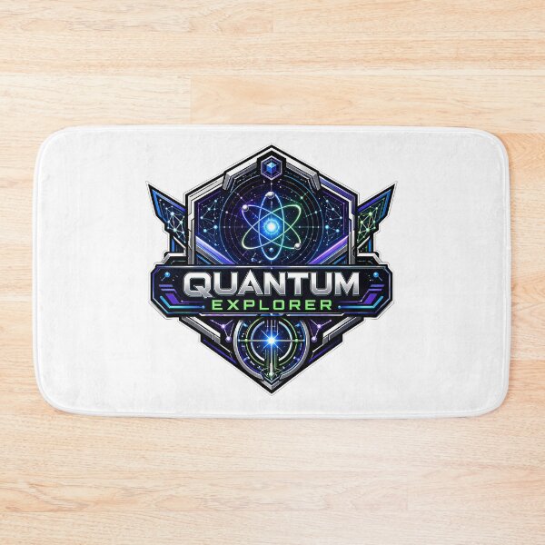 Item preview, Quantum Explorer Emblem Futuristic Sci-Fi Tech designed and sold by chattsuede.