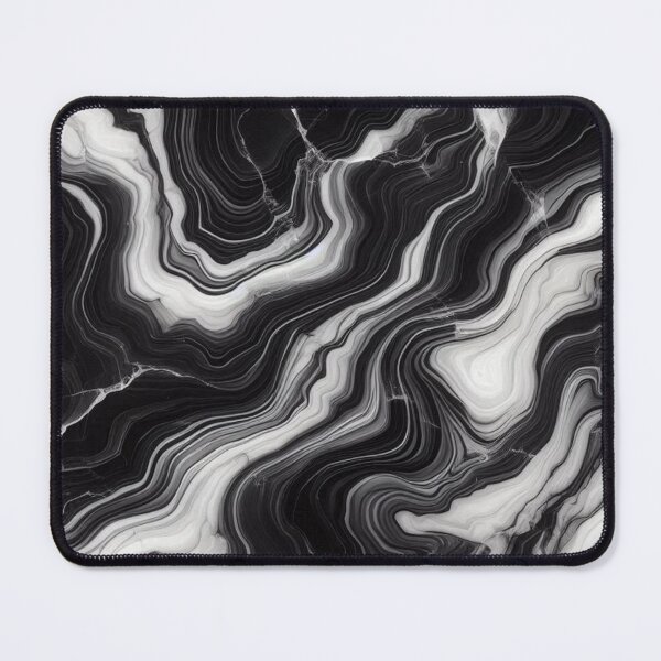 Item preview, Monochrome Marble Flow Pattern for Modern Design Lovers designed and sold by WildStroke.